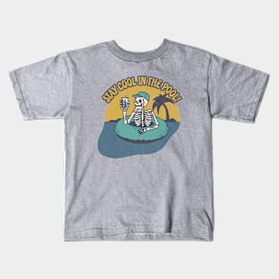 Stay Cool In The Pool Summer Vibes Kids T-Shirt